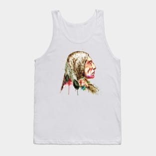 Native American Side Face Tank Top